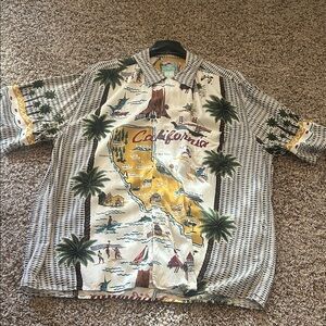 Reyn Spooner California Hawaiian Shirt Large